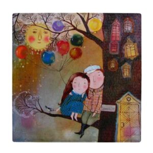 کاشی طرح شبهای عاشقانه تابستان