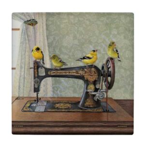 کاشی طرح چرخ خیاطی