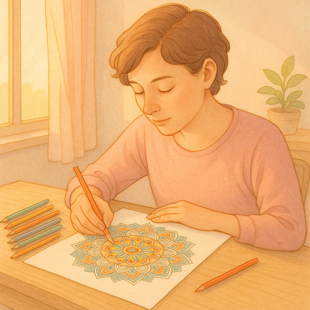 کاهش استرس با رنگامیزی